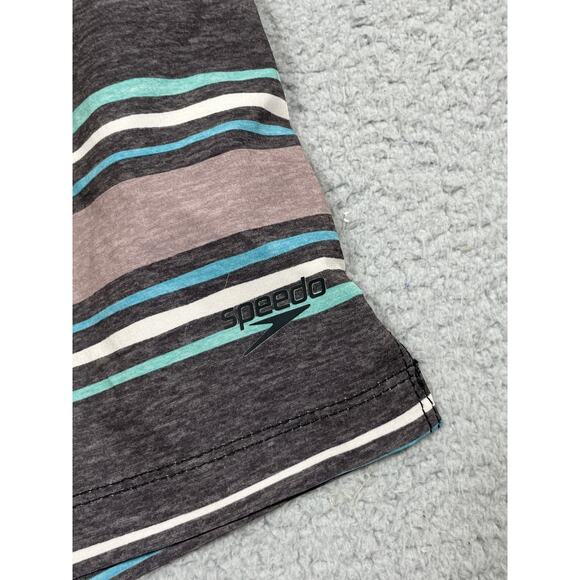 Speedo Mens Size S Striped Swim Trunks - Picture 7 of 10